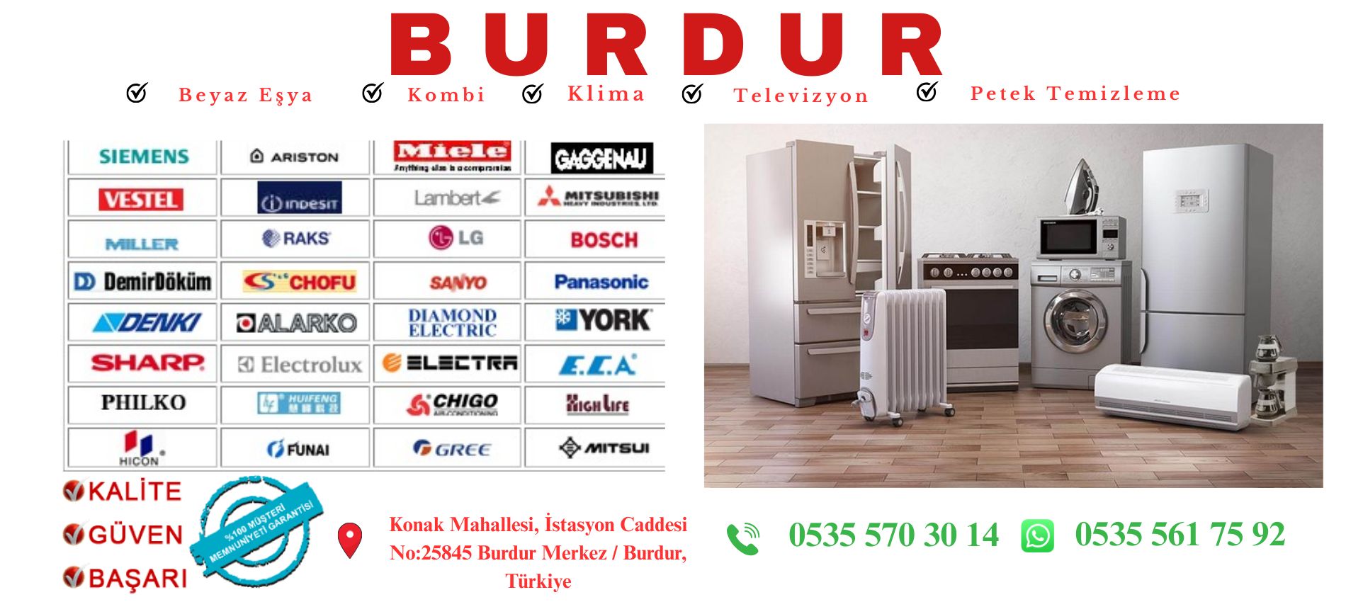 Burdur Beyaz Eşya